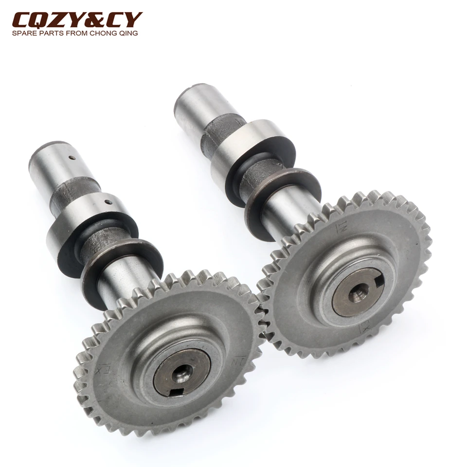 2PC Motocykel RS150 Vysoko kvalitný vačkový hriadeľ pre Honda CBR250 CRF250L CBR 250 CRF 250L 14110-KYJ-900 14210-KYJ-900 v EX 34T