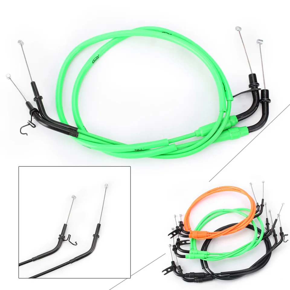 2PC Nový motocykel škrtiaci kábel drôt kábla pre Kawasaki Z1000 2014 2015 2016