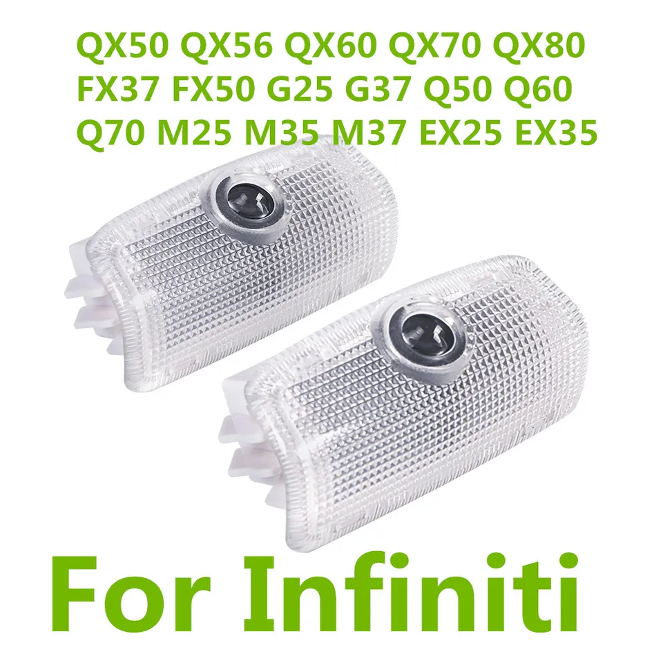 2PC pre Infiniti M25 M35 M37 EX35 EX37 FX37 FX50 G25 G37 Q50 Q60 Q70 LED DVOROV VNÚTORNÉ DVORY