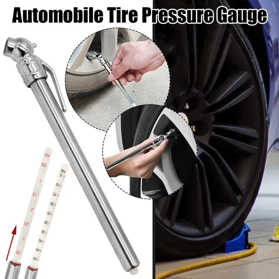 2PC Týter tlaku v pneumatike TETUM METRE TRAK TRAK TLAKUJÚCE PEK Elektrické bicykle Univerzálne nástroje 5-50 psi testerových príslušenstiev