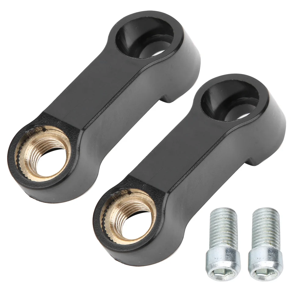 2pcs 0,4in M10 Motocyklové zrkadlové stúpacie spacers predlžovacie adaptér Univerzálny príslušenstvo Rundine Mirror Extender