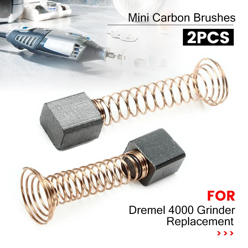 2pcs/10ks 6,3 x 4,8 x 8,4 mm mini uhlíkové kefy Opravy Časť uhlíková kefka pre výmenu rotačného nástroja mlynčeka Dremel 4000