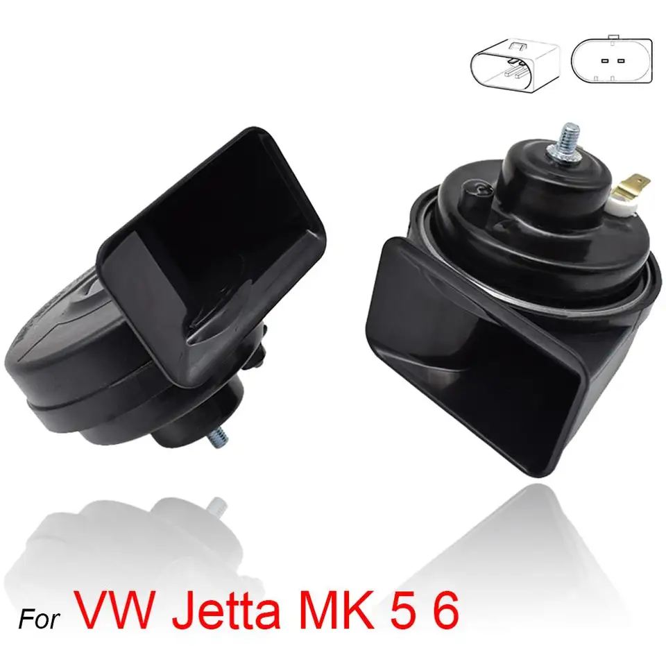 2pcs 12v 110-125db 410/510Hz s vysokým nízkym výškom automobilu slimák slimák vodotesné hlasné automatické rohy pre VW 5 6 2006-2018