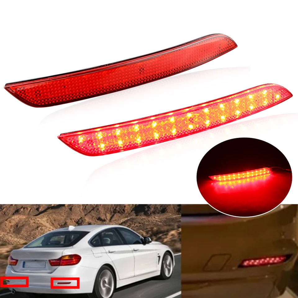 2pcs 12V LED zadné brzdové svetlo reflektora pre BMW F30 F31 F35 3-série F34 3-série GT 2011-2015 F32 F33 4-série 2012-2015