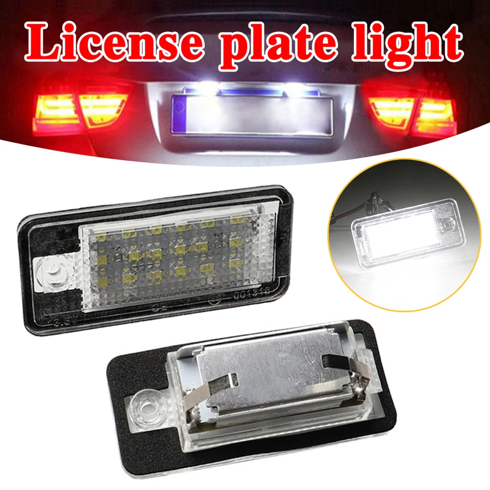 2PCS 18led Auto Canbus Auto LISSIBLE Svetlo 6000K White No Chyba LED Číslo LIPSIBLE SVETLO pre Audi A3 A4 A6 A8 B6 B7 Q7