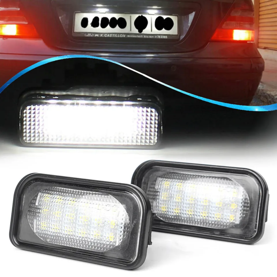 2PCS 18led SMD LIGSNÉ SVETLO pre Mercedes Benz W203 4D Sedan 2001 2002 2003 2004 2005 2006 2007