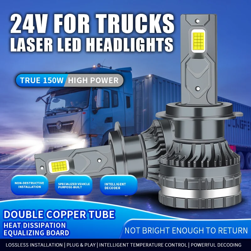 2PCS 24V Truck H7 H4 H4 LED svetlomet OBCHOD H11 H8 9005 9006 9012 H1 H3 Car 130W pre Hino Isuzu Man Jac DAF Veľká hmlová lampa