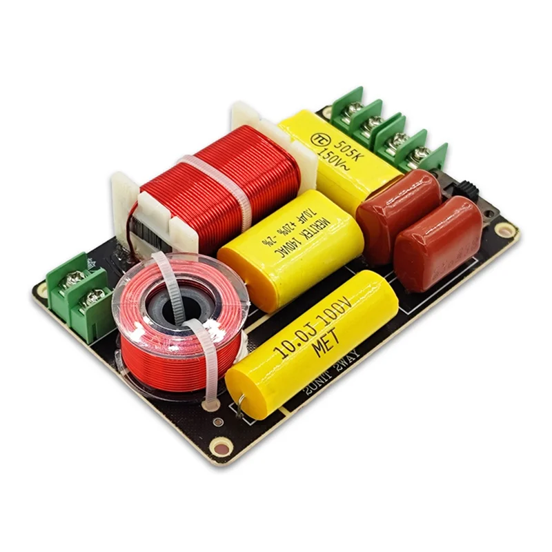 2pcs -250 250 W 2 Way Frekvencia deliaca výšky basový crossover filter DIY reproduktor Filter Circuit Domáce zvukové divadlo