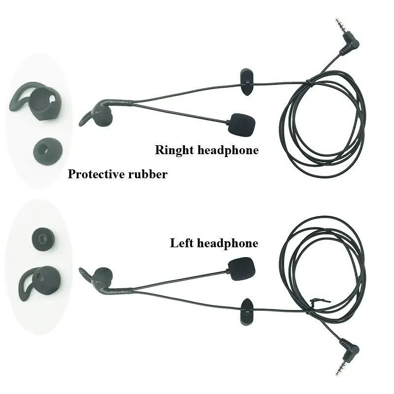 2pcs 3,5 mm konektor v slúchadlách v ušiach vhodný pre EJEAS FBIM V6 V4 V6C V4C Intercom rozhodca