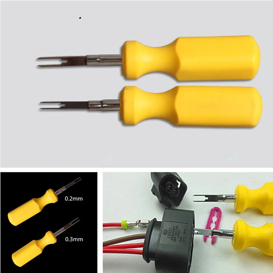 2pcs 3 mm 2 mm kazetový konektor konektor pinu PIN SURGER SURLER Automatický terminál Demontáž s plastickou rukoväťou pre Audi