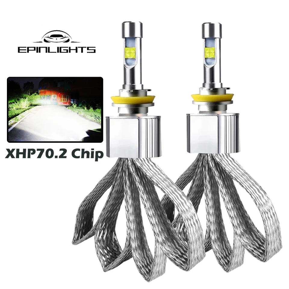 2pcs 30000LM H7 LED žiarovky LED svetlometov H4 H8 H11 H1 HB3 HB4 HIR2 D2H LED AUTO LAMP 5500K XHP70 SLOTY CAR MOTORYCLE SVETLI 6000K 12V