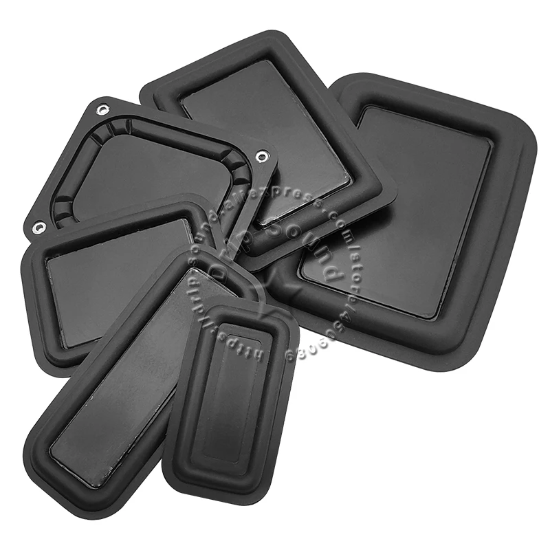 2pcs 32x58mm/36x86mm/50x65mm/59x69mm/60x85mm štvorcový reproduktor Pasívny radiátor Pomocný basový basový basový basový basový gumový doštičku