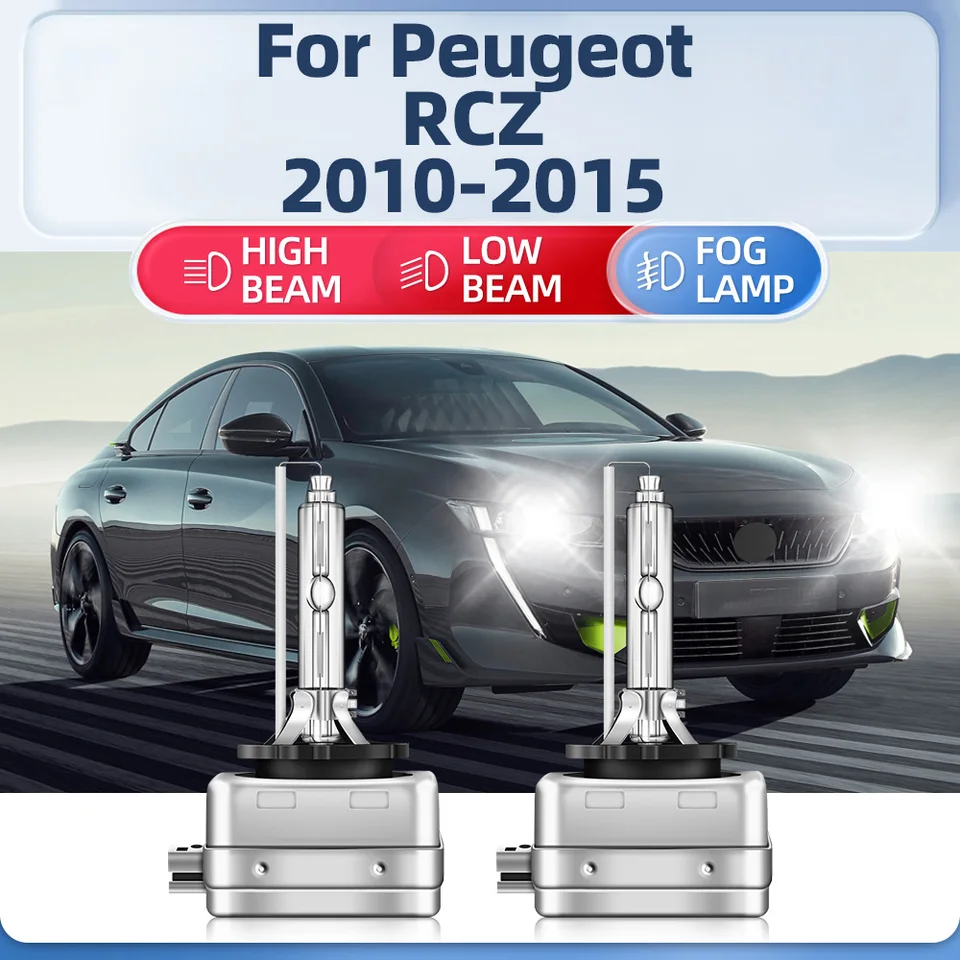 2PCS 35W HID Xenon Svetlomety Bulb 20000LM Automatické svetlomety 12V 6000K Plug a hrajú pre Peugeot RCZ 2010 2012 2012 2013 2014 2015 2015