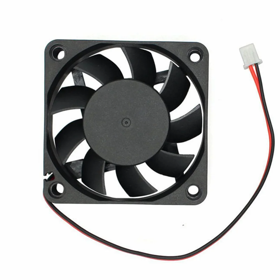 2PCS 3D Tlačová chladiaca ventilátor 40x40x10mm olejového ložiska ventilátora DC 12V 24 V Brushless Cooling ventilátor s 2 -kolíkovým terminálom