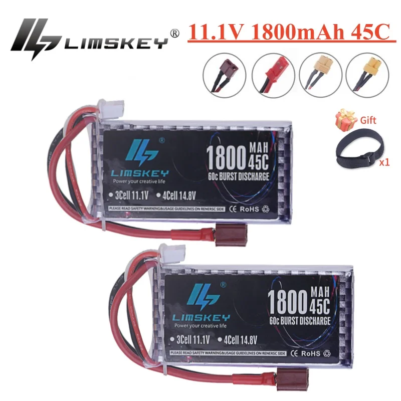2pcs 3s 1800 mAh lipo batéria 11.1V 45c s t/xt60 zástrčkou pre rc automobil Drone Airplane FPV RC Hobby Models diely 11.1V batéria