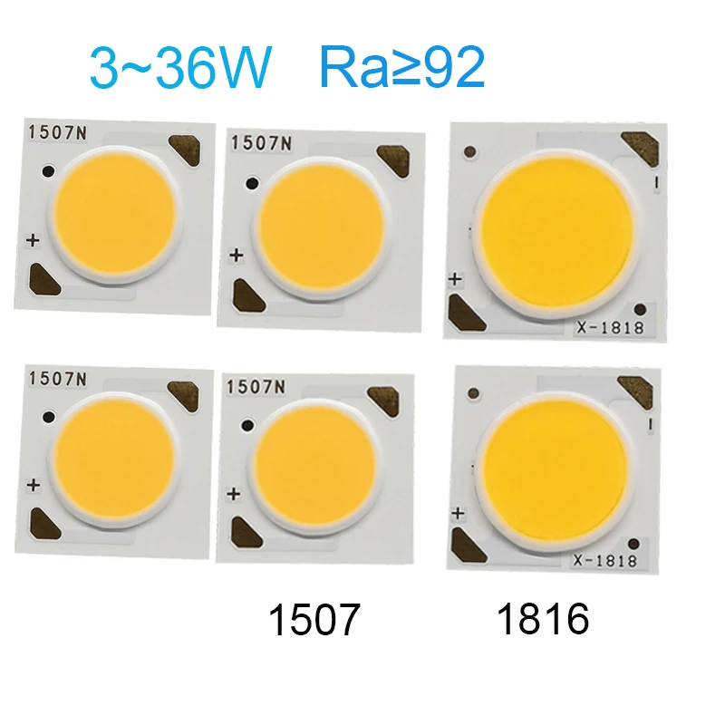 2PCS 3W/5W/7W/10W 4000K/2700K LED COB Svetlo guľôčkové guľôčky 1304 1507 1816 LED žiarovka LED LED LED žiarovka LIMP SPOT SVETLO DOWNLEGE DIODEL LAMP