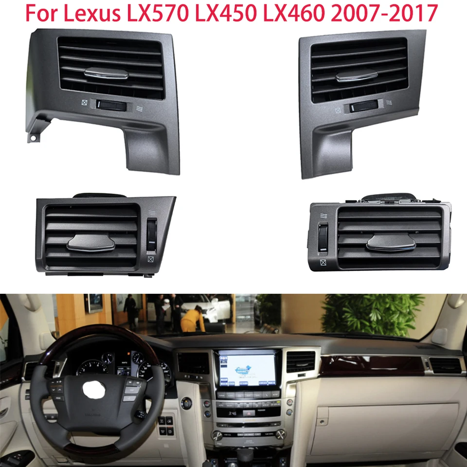 2pcs/4ks klimatizácia Vent pre spoločnosť Lexus LX570 LX450 LX460 2007-2017 Dashboard Vzduch vo výstupe klimatizácie klimatizácie