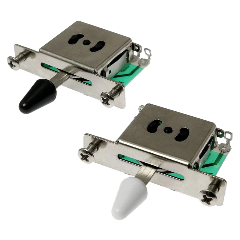 2pcs 5 -Way Pickup Selector Tanggle prepínač pre prepínače elektrických gitarových gitarov