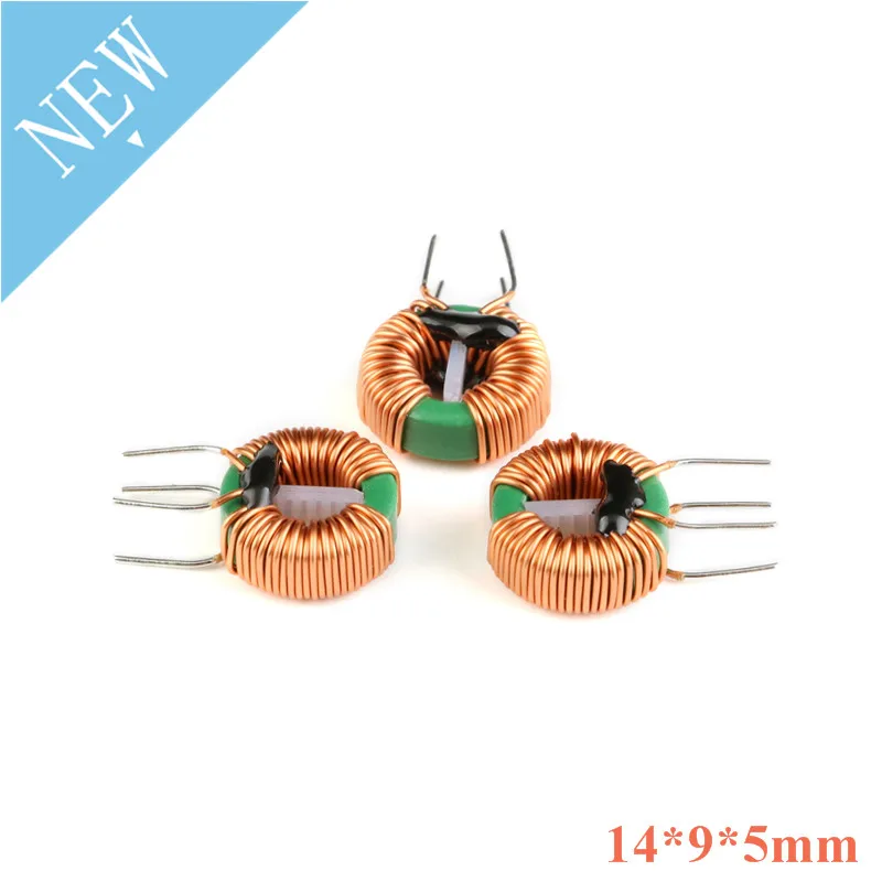 2pcs 5MH 4A prstencový režim Induktor filtra 0,6 Indukcia sýtiča s dĺžkou 14*9*5 mm 14x9x5mmm
