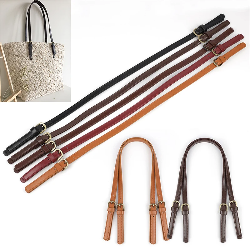 2pcs 70 cm vreckový pás Odnímateľný PU kožená rukoväť Lady Ramer Bag DIY Náhradné príslušenstvo