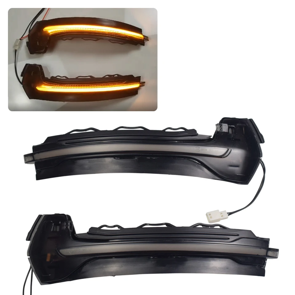 2PCS ABS Dynamic LED žlté autá Turn Signals Lights 8v0949101 8v0949102 nepremokavé pre Audi A3 S3 RS3 8V 2013-2020