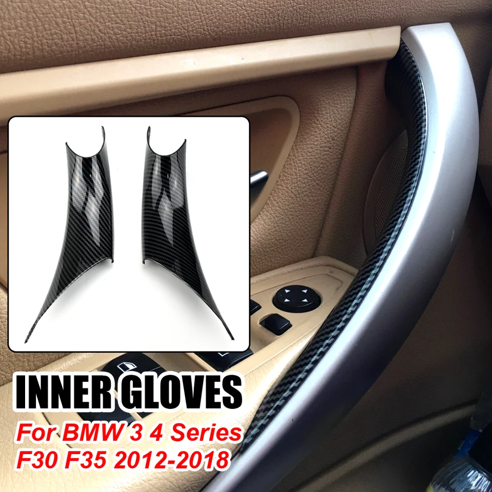 2PCS ABS Interiérové ​​kľučky Dvere Pull Ochrana pre BMW 3 4 Series F30 F35 2012 2013 2014 2015 2016 2017 2017 2018
