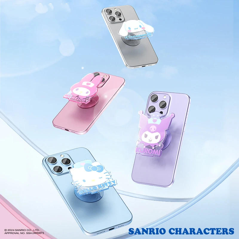 2pcs Anime Cartoon Hello Kitty stiahnuteľný držiak mobilného telefónu Kawaii Cinnamoroll My Melody Kuromi Tablet Support