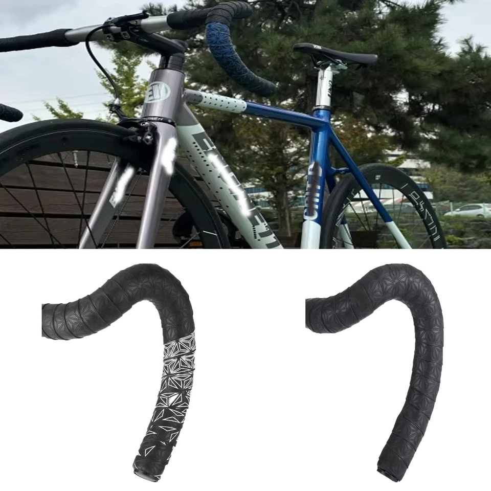 2pcs anti-skĺznutie riadidlá na rukoväte PU Road Rukovitá rukoväť Rukoväte pásky s koncovými zástrčkami pre bicykle raketové nástroje na bicykli