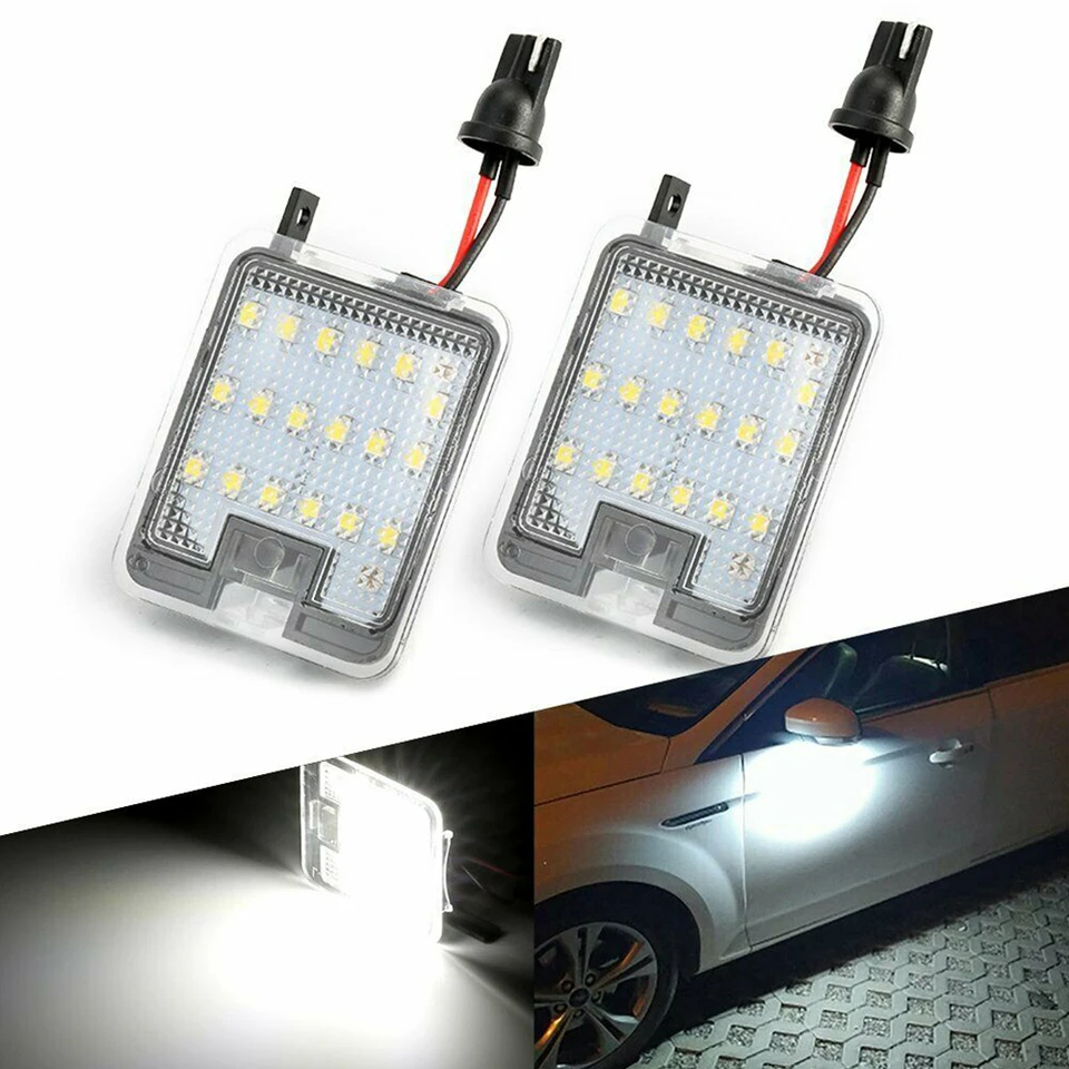 2pcs auta LED bočné zrkadlo Puddle Light svetlo biele pre Mondeo pre MK4 pre zaostrenie pre DOPO pre únik pre C-max Accessori