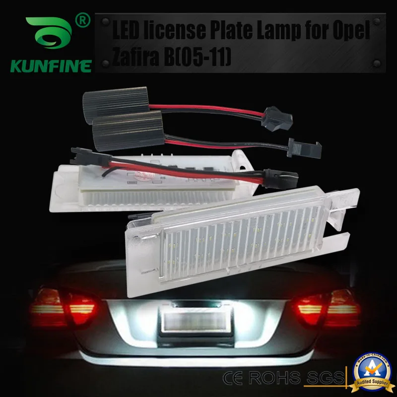 2pcs Auto LED číslo LIVATION LIGH LED LIGICKÁ LISTÁRA PRE OPEL Zafira Astra insignia Astra-J OEM č. 6223506 9164143 6223508