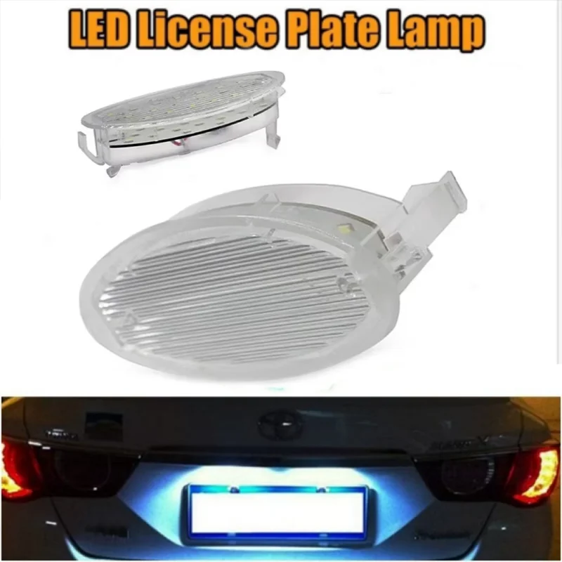 2PCS Auto LED Číslo poznávacej značky Svetlo pre Opel Astra f Corsa B Vectra Omega Zafira Agila Tigra White LED Accessory