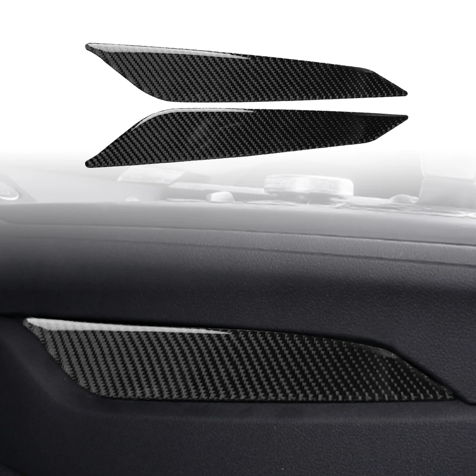 2pcs automatické interiéry uhlíkových vlákien na bočné panelové panelové panely dekorácie dekorácie obtisky pre Audi A4 B9 RS4 S4 2017 2018 2018 2019