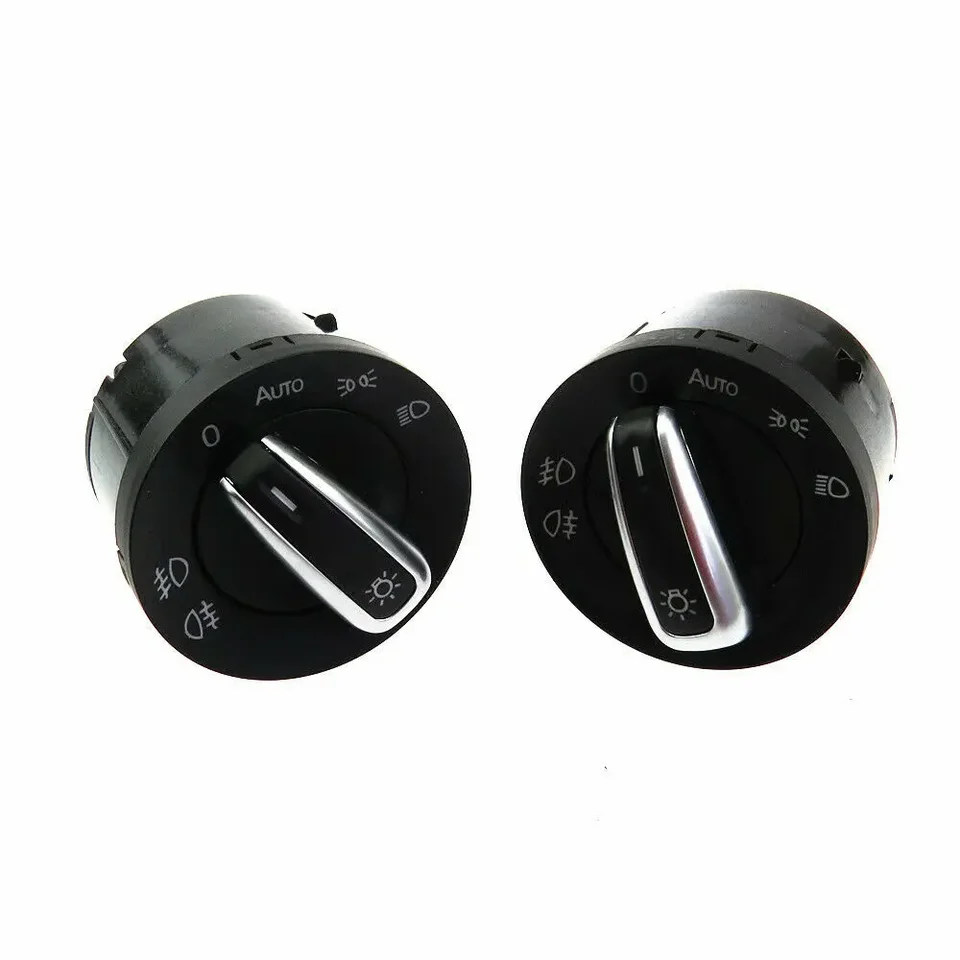 2pcs automobil Euro Switch Automatickým svetlometom Chrome pre VW Jetta Passat B6 Golf MK5 MK6 2006-2009 5nd 941 431B