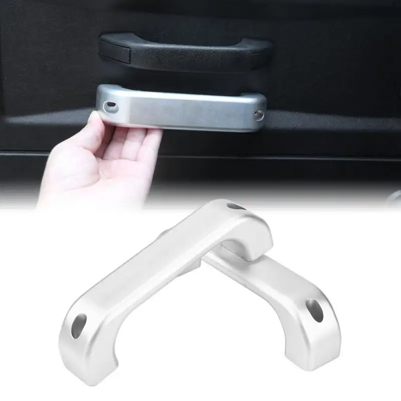 2pcs automobilový interiér hliníková zliatina chrómová rukoväť krupobit obruba pre obranca Land Rover 110 90 2007 2008 2009 2010 2012 2012 2012-2016