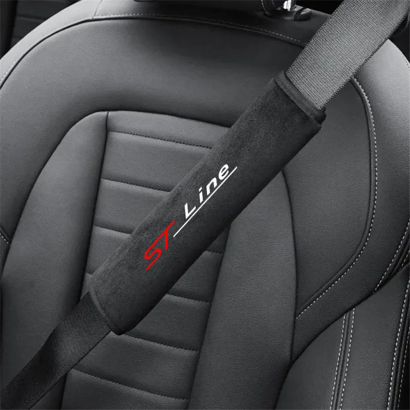 2pcs autosedačky kryt auta Bezpečnostný pás ochrana ramena Fiesta Focus St Mk2 Mk3 Mk4 Mk4 Mondeo St Line Car Automatické príslušenstvo