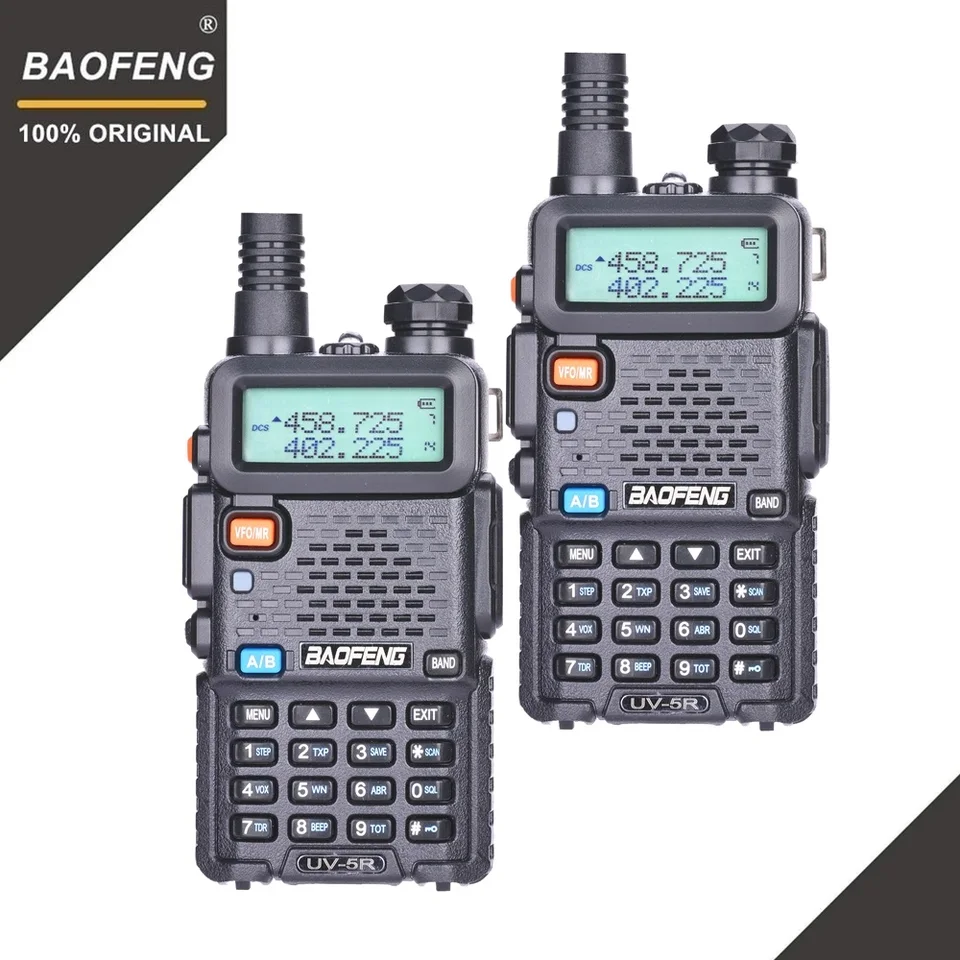 2pcs Baofeng UV-5R Walkie Talkie VHF UHF 136-174MHz a 400-520MHz Dual Band Tway Way Radio Ham Radio UV5R Prenosný transceiver UV 5R