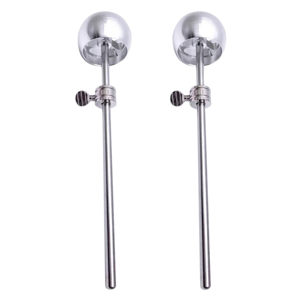 2pcs basový bubnový pedál šľahač hliníkovej zliatiny kladiva Hammer Hammer Hammer Hammer Hammer Percussion prístrojové prístrojové diely, striebro