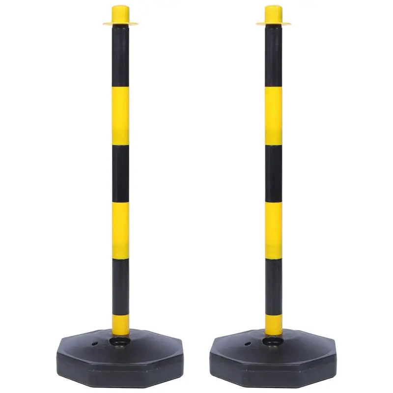 2pcs bezpečnostné dopravné kužele výstražné stĺpec DeLineator Post CONE Parking Barrier