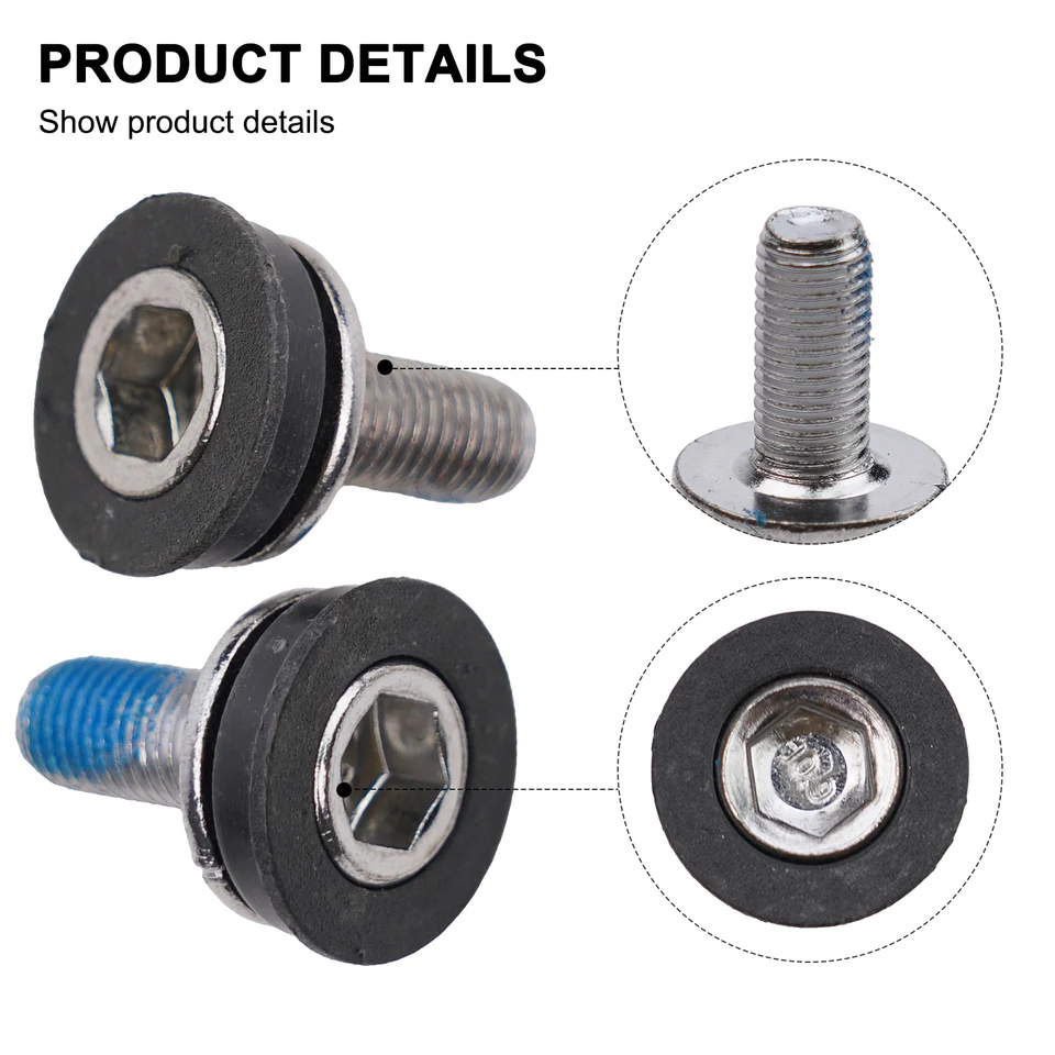 2PCS Bicykel Spodná držiak na nápravu skrutiek Bike Alan Crank Screws MTB Road Cranksets M8
