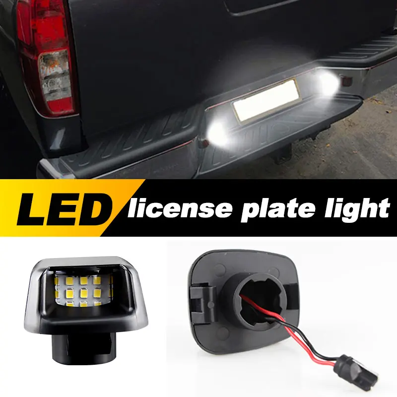 2PCS biele 15SMD LED číslo LED auto LIVE SVETLI SLOŽMA PRE NISSAN NAVARA D40 Frontier ARMADA TITAN XTERRA SUZUKI ROátor