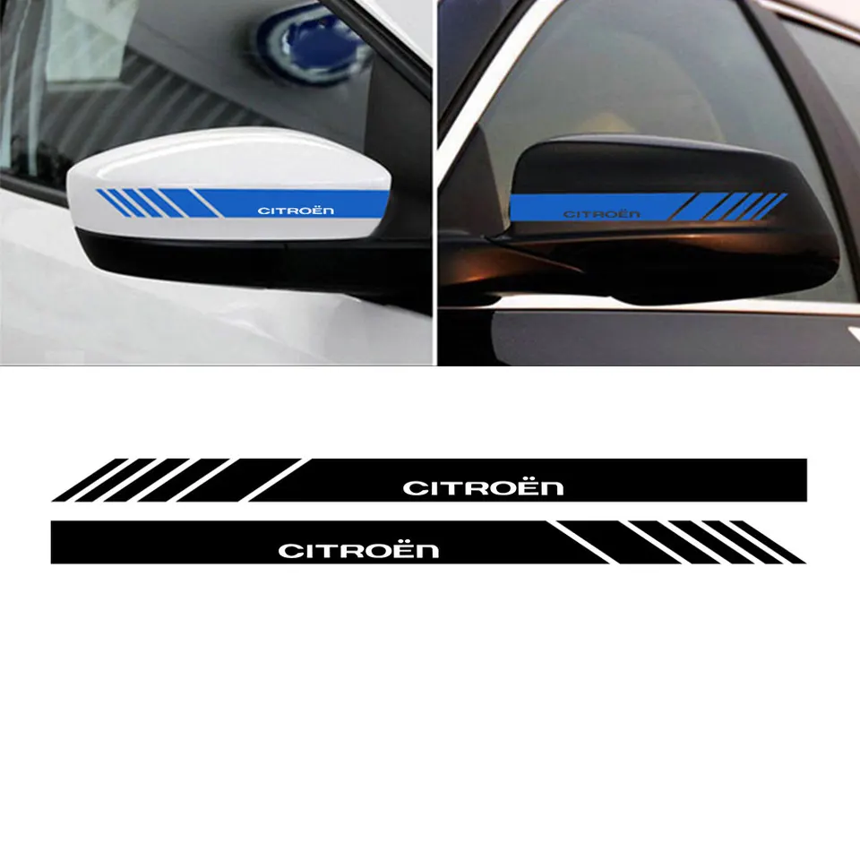 2pcs bočné zrkadlo nálepka Nálepkové príslušenstvo pre vozidlá zrkadlo pre Citroen C4 C1 C5 C3 C6 C-Elyse VTS Auto Príslušenstvo Styling TU-88530