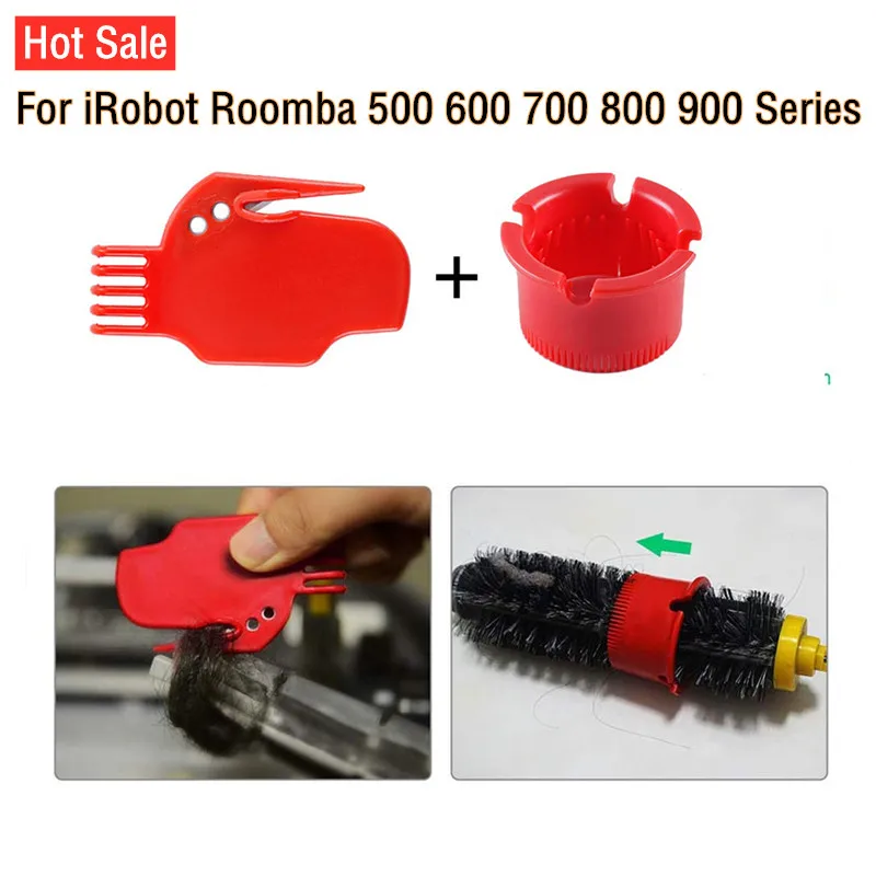 2pcs Bristle Flexibilné čistiace prostriedky na čistenie kefy pre IROBOT ROOMBA 500 600 700 800 900 Vákuový výmenný výmenný diel