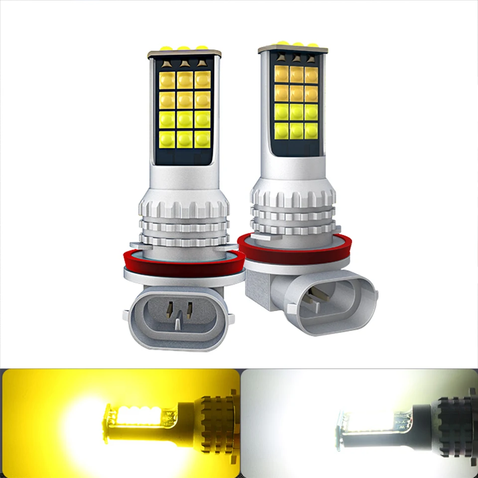 2pcs CANBUS H11 H8 P13W LED H3 H7 LED H4 9005 9006 FOG LIGHT DRL LED Auto bežiace svetlo automatická hmlová lampa biela žltá ľadová modrá gree