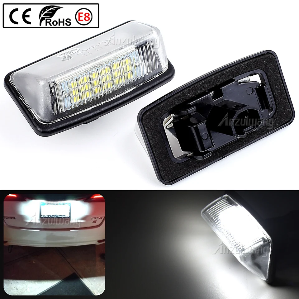 2PCS CANBUS LED LED SVETLA SVETLI PRE TOYOTA COROLLA E11 CROWN S180 STARLET EP91 VIOS PREVIA ACR50 GSR50 Číselná doska LAMP