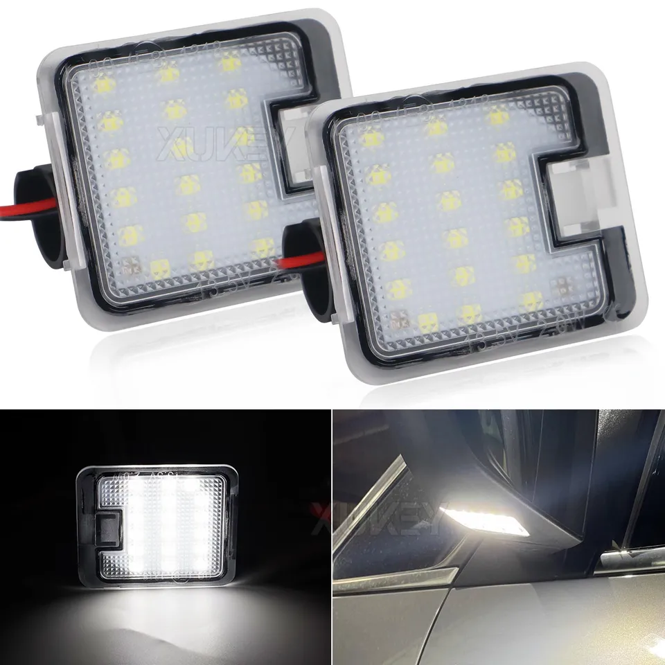2pcs Canbus LED pod zrkadlom Puddle Light pre Ford Focus Mk3 Mondeo Mkiv Kuga II C-Max II Úniky uvítacie bočné indikátor Lamp