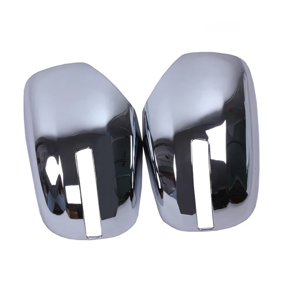 2pcs Car ABS Chrome Zadný výhľad bočného zrkadlového krytu pre obloženie pre Mitsubishi Triton / L200 2015 - 2017 Styling automobilu