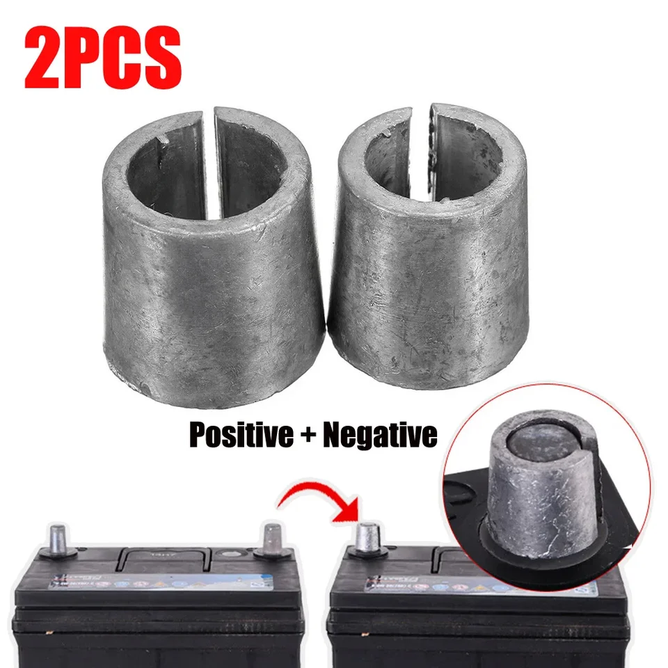 2pcs Car Battery Terminál prevodníky stĺpiky adaptéra kladné záporné boky stĺp