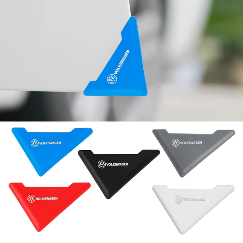 2pcs Car Door Corner Bumper Bumper Protection Protect Scratch Protector pre VW Volkswagen Golf Polo Passat Tiguan Touran Jetta Auto