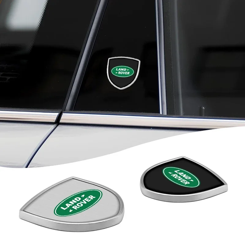 2PCS Car Metal Logo Car Body Trunk Fender Badge Sticker Accessorie for Land Rover Freelander Range Rover Velar Sport Discovery