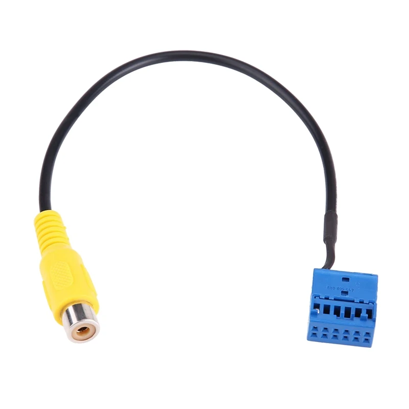 2pcs car spätný fotoaparát kamera RCA Video Convert CoaMer Convert Cable for-MIB Passat Tiguan Golf RCD330 RCD330G